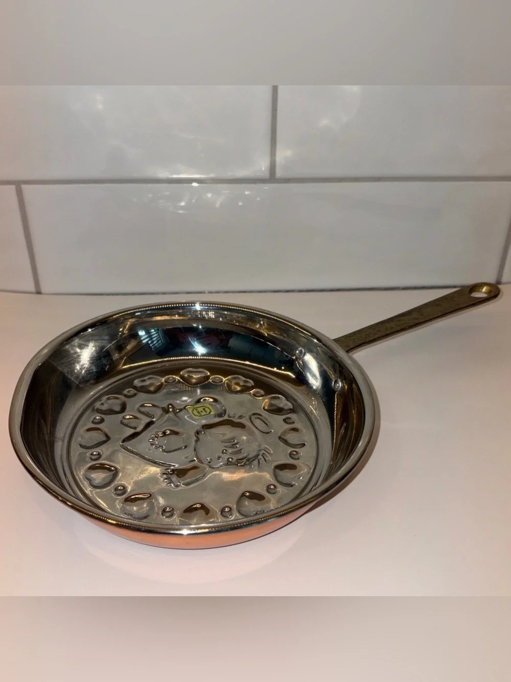 Copper Angel Wall Pan Decorative Mold - Copper Finish
